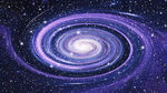 紫色旋涡宇宙星空太空星系