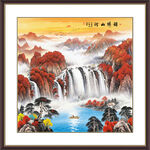 方形山水画