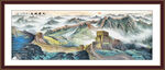 国画万里长城江山如画