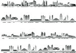 兰州城市建筑剪影景点