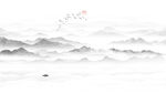 水墨山水画