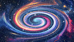 炫彩旋涡宇宙太空星空