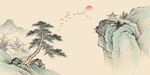 新中式客厅山水画