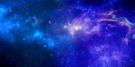 蓝色梦幻宇宙星空背景图