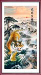 竖幅山水画