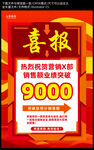 红色喜报海报