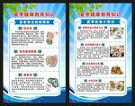 夏季健康教育知识展板