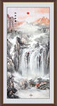 竖幅山水画