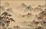 中国风山水画