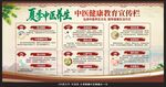 夏季中医健康教育宣传栏