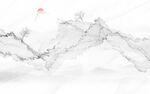 新中式抽象水墨山水意境图
