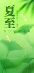 夏至时节绿意浓宣传海报