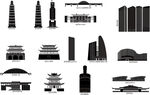 宜宾城市建筑旅游剪影