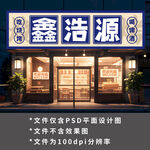 烧烤店灯箱门头