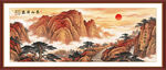 五岳独尊泰山风景画