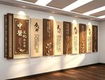 中医养生文化墙展板