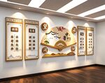 中医养生文化墙展板