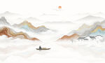 水墨山水画