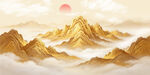 日照金山装饰画
