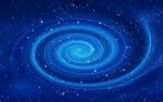 蓝色旋涡星空顶星空软膜灯箱