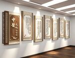 中医发展历史文化墙展板
