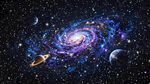 星空宇宙星空星系旋涡