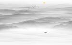 水墨山水风景画