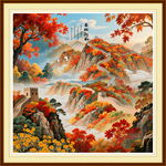 长城山水画