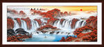 福居宝地山水画