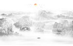 水墨山水画