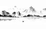 水墨山水意境图