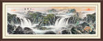 八方聚财山水画