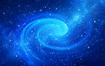 蓝色漩涡星空