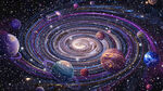 星空星球星系天花吊顶