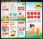 预防中暑三折页