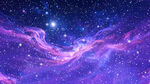 蓝紫色唯美星空