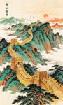 万里长城玄关画