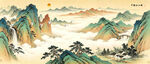 千里江山图装饰画