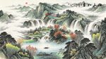 山水中堂画
