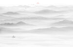 山水水墨画