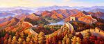 长城油画