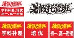 暑假培训班招生宣传海报