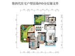 第四代空中住宅户型渲染图