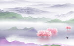 高档 现代简约山水 高清大图 