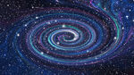 彩色旋涡星空
