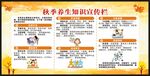秋季养生知识宣传栏