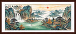 国画山水装饰画