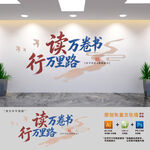 读万卷书行万里路阅读标语