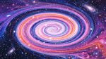 绚丽宇宙螺旋星系景观
