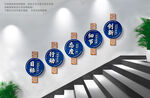 企业楼梯文化墙